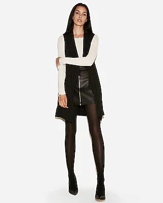 Bodycon Opaque Full Tights Black Women's S/M