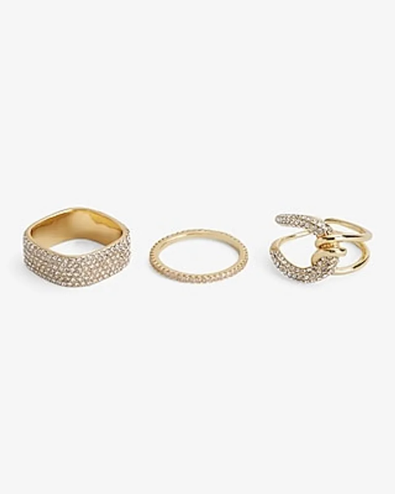 Multi Row Ring Gold Women's 6