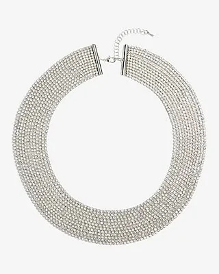 Rhinestone Dainty Multi Layered Necklace