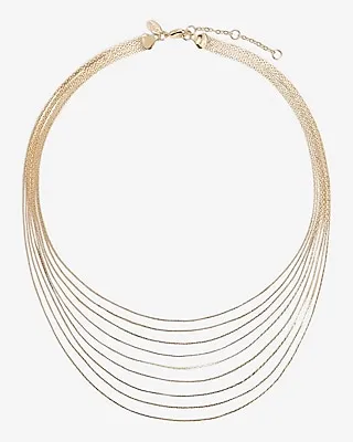 Dainty Multi Layered Chain Necklace