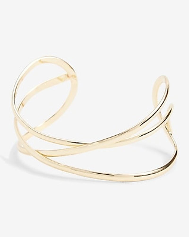 Intertwined Cuff Bracelet Women's Gold