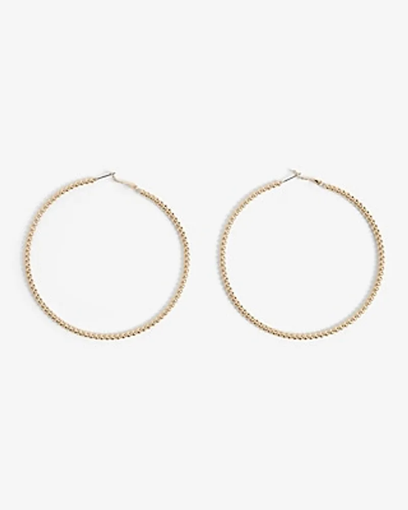 Textured Hoop Earrings