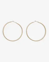 Textured Hoop Earrings