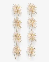 Rhinestone Burst Drop Earrings