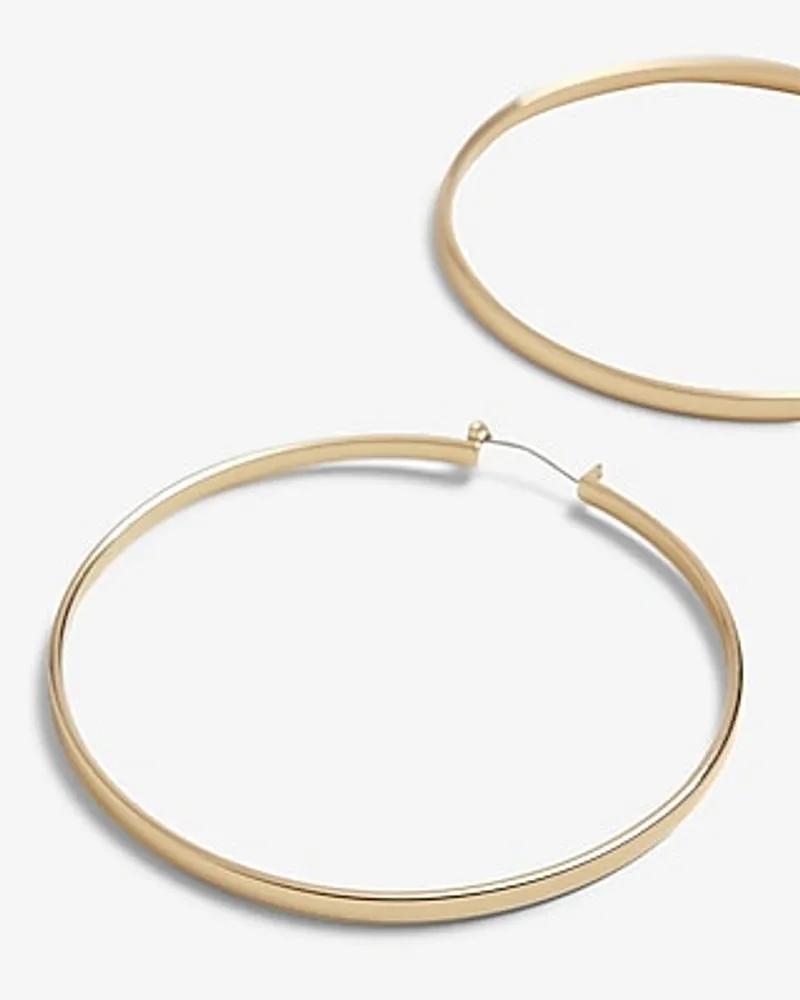 Large Thin Hoop Earrings