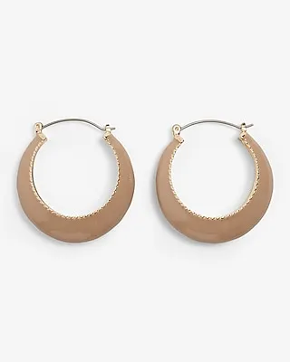 Thick Painted Hoop Earrings