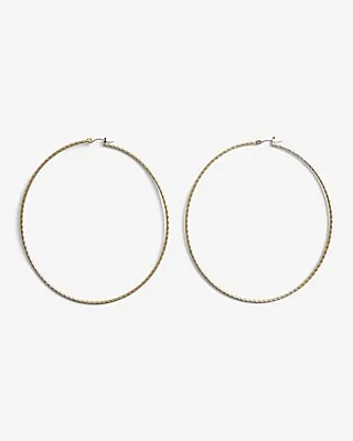 Large Thin Hoop Earrings