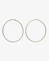 Large Thin Hoop Earrings