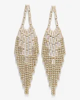 Rhinestone Cup Chain Chandelier Drop Earrings