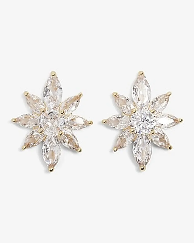 Rhinestone Flower Stud Earrings