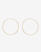 Classic Textured Hoop Earrings