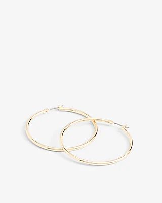 Large Hoop Earrings Women's Gold