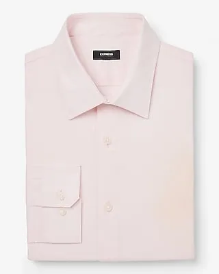 Slim Solid Stretch 1Mx Dress Shirt Pink Men's M