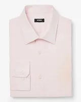 Slim Solid Stretch 1Mx Dress Shirt Pink Men's XS