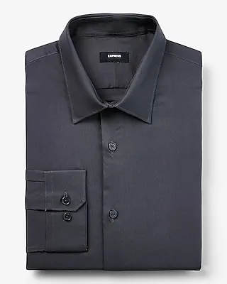 Slim Solid Stretch 1Mx Dress Shirt Men's