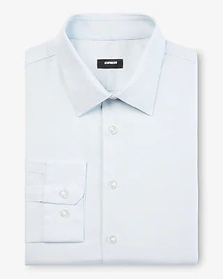 Slim Solid Stretch Cotton 1Mx Dress Shirt Men's