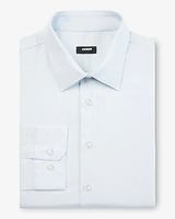 Slim Solid Stretch 1Mx Dress Shirt Blue Men's