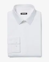 Extra Slim Covered Placket Stretch 1Mx Dress Shirt White Men's M