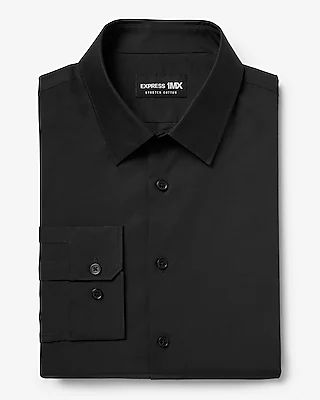 Classic Solid Stretch 1Mx Dress Shirt Men's