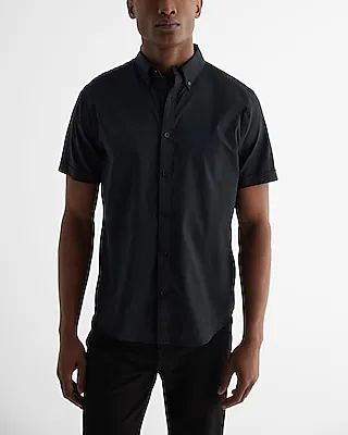 Slim Wrinkle-Resistant Short Sleeve Performance Shirt Men's