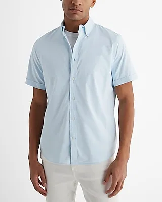 Slim Wrinkle-Resistant Short Sleeve Performance Shirt