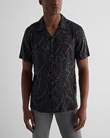 Paisley Rayon Short Sleeve Shirt