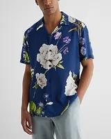 Floral Rayon Short Sleeve Shirt