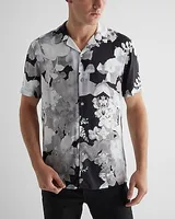 Floral Rayon Short Sleeve Shirt