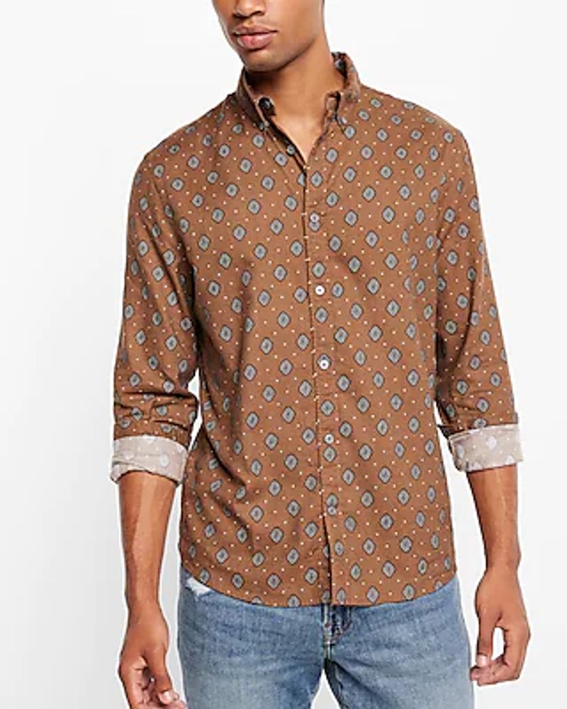 Geo Stretch Flannel Shirt