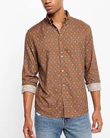 Geo Stretch Flannel Shirt Neutral Men's S