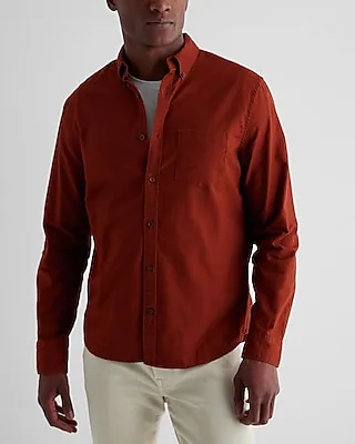 Solid Stretch Oxford Shirt Men's XS