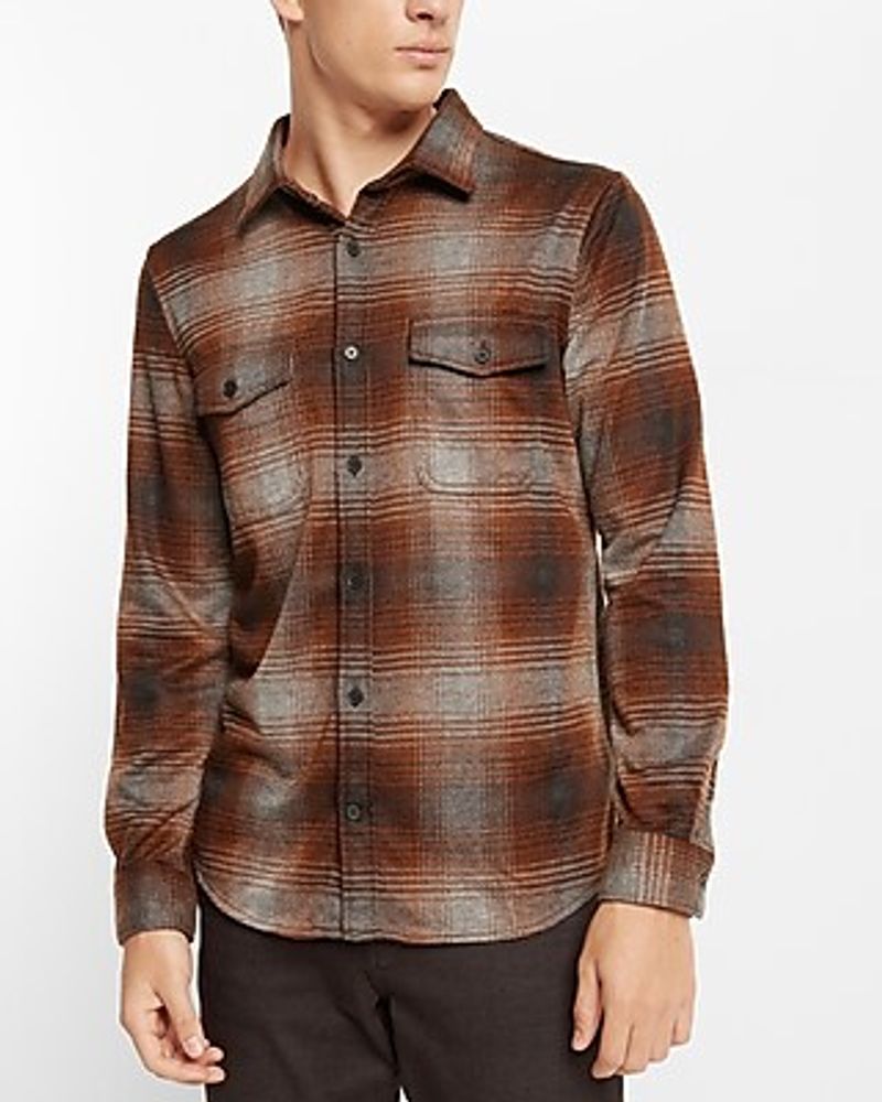 Plaid Sweater Flannel Men