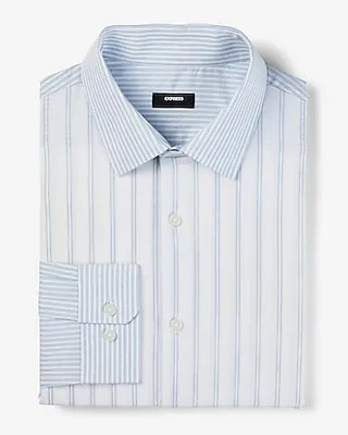 Slim Multi Stripe Stretch 1Mx Dress Shirt Blue Men's