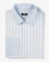 Slim Multi Stripe Stretch 1Mx Dress Shirt Blue Men's Tall