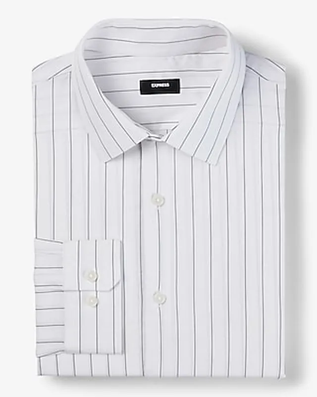 Express Men, Classic Solid Stretch 1Mx Dress Shirt in White