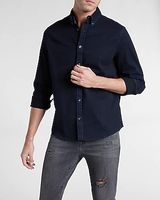 Black Hyper Stretch Denim Shirt