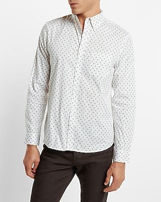 Floral Print Stretch Cotton Shirt