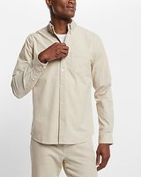 Solid Stretch Corduroy Shirt