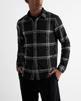 Plaid Sweater Flannel Shirt