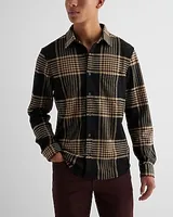 Plaid Sweater Flannel Shirt