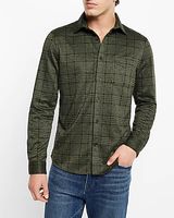 Green Plaid Sweater Flannel