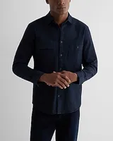 Relaxed Double Pocket Denim Shirt Men