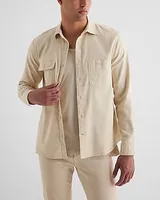 Relaxed Double Pocket Denim Shirt Neutral Men's M