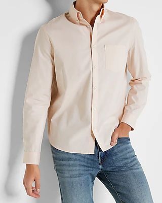 Solid Stretch Chambray Shirt