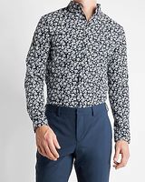 Floral Print Stretch Cotton Shirt