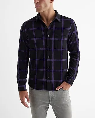 Big & Tall Plaid Sweater Flannel Shirt Men's XXL