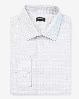 Slim Geo Print Stretch 1Mx Dress Shirt