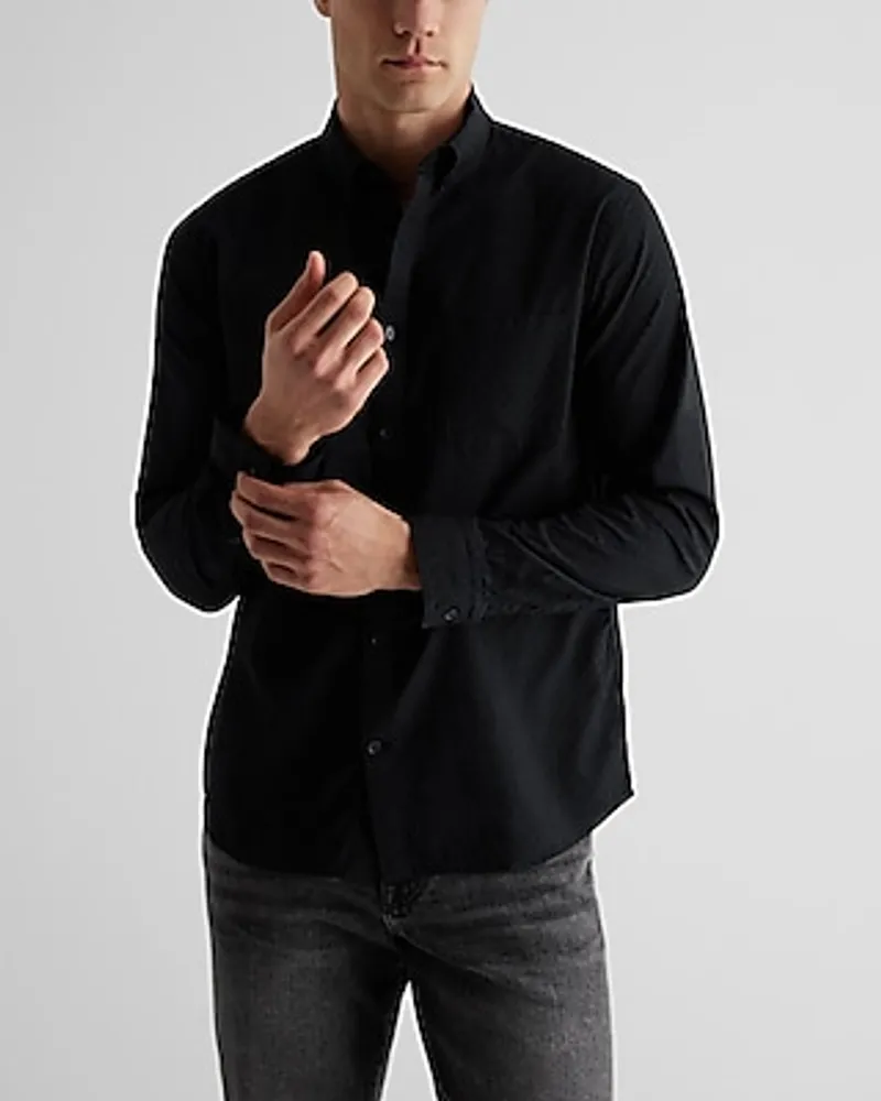 Solid Textured Cotton Shirt