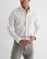 Extra Slim Stem Floral Stretch 1Mx Dress Shirt