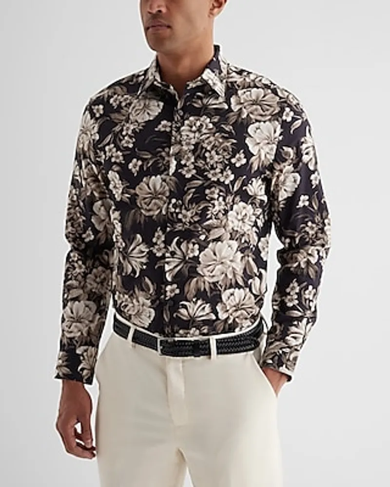 Express Slim Painted Floral Stretch 1Mx Dress Shirt | Mall of America®